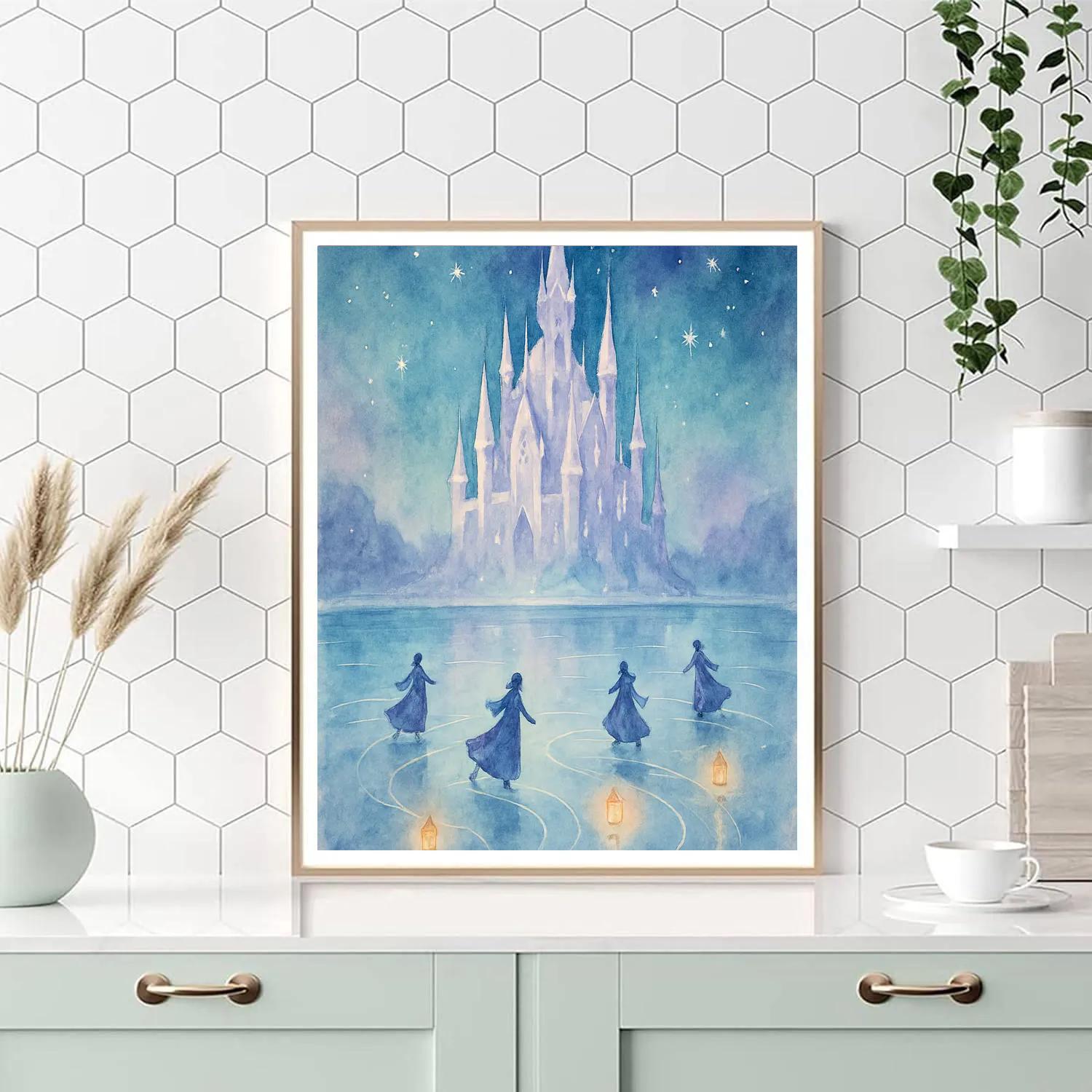 Icicle Castle Winter Ball Paint by numbers kits