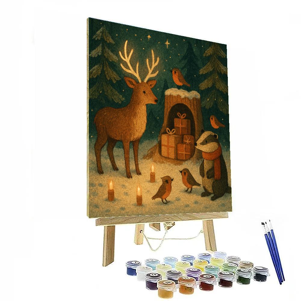 Midnight Forest Gift Gathering paint by number