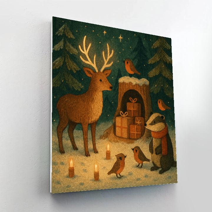 Midnight Forest Gift Gathering paint by number