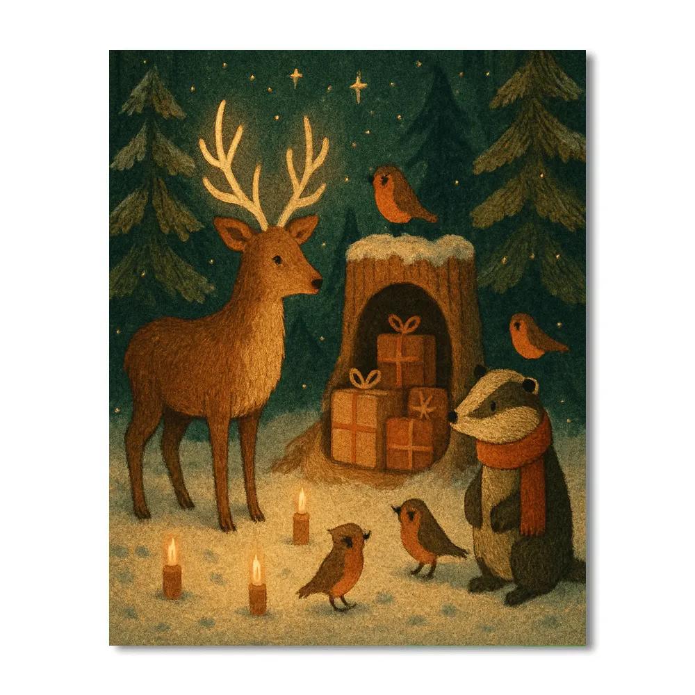 Midnight Forest Gift Gathering paint by number