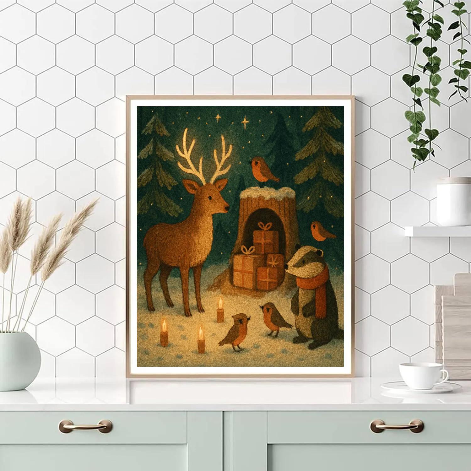 Midnight Forest Gift Gathering paint by number