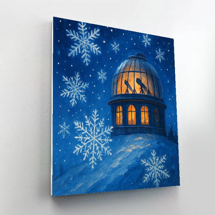 Snowflake Observatory On The Hill painting number kit