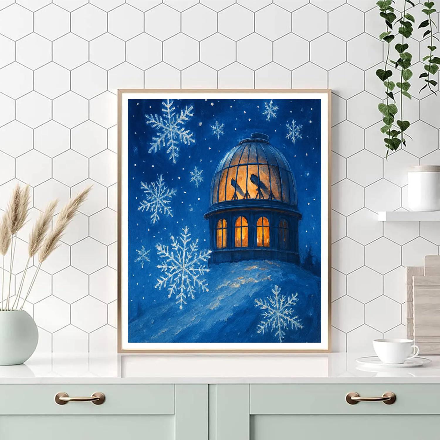 Snowflake Observatory On The Hill painting number kit