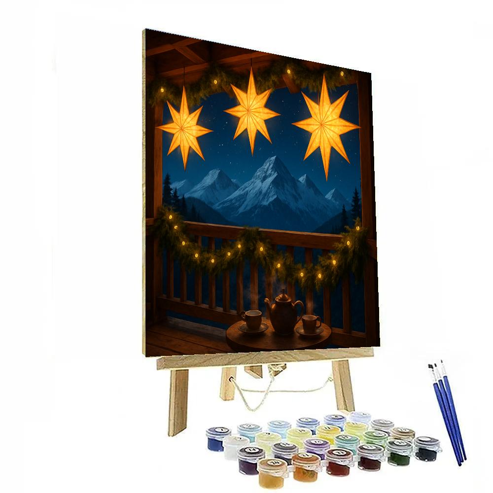 Alpine Star Lantern Balcony paint by numbers