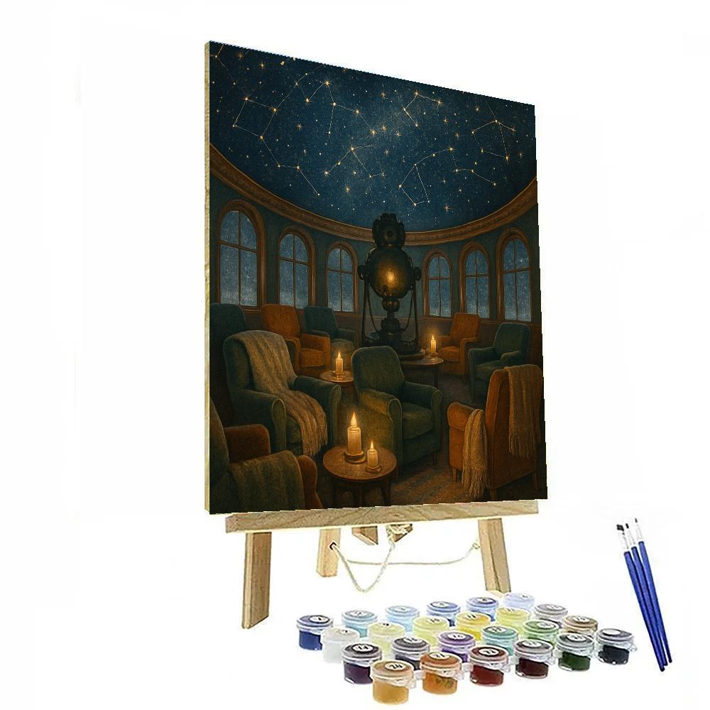 Candlelit Christmas Planetarium paint by numbers