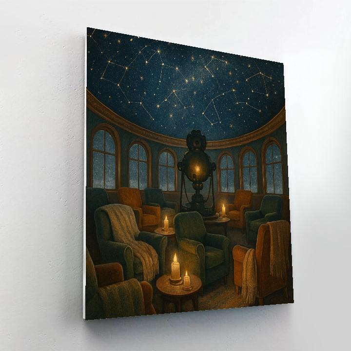 Candlelit Christmas Planetarium paint by numbers