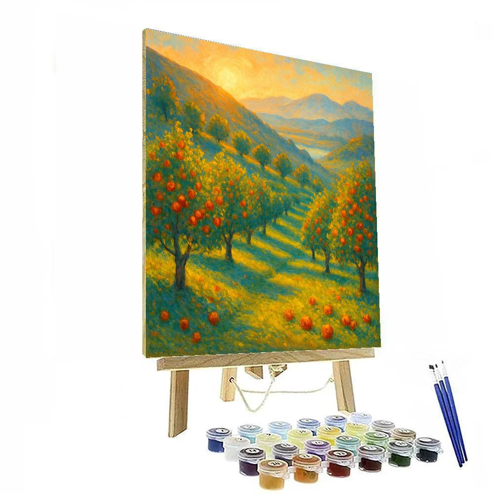 Golden Orchard Ridge DIY paint by numbers