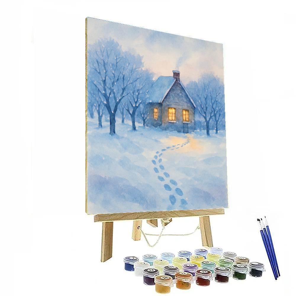 Embers In The Winter Orchard painting number kit