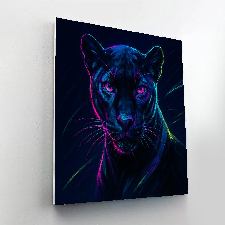 Electric Panther Nightflare Paint by numbers kits