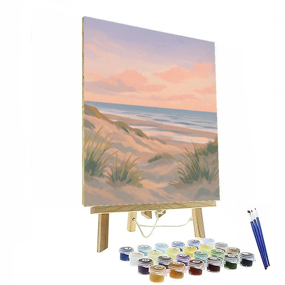 Coastal Dunes At Rose Dawn Number painting