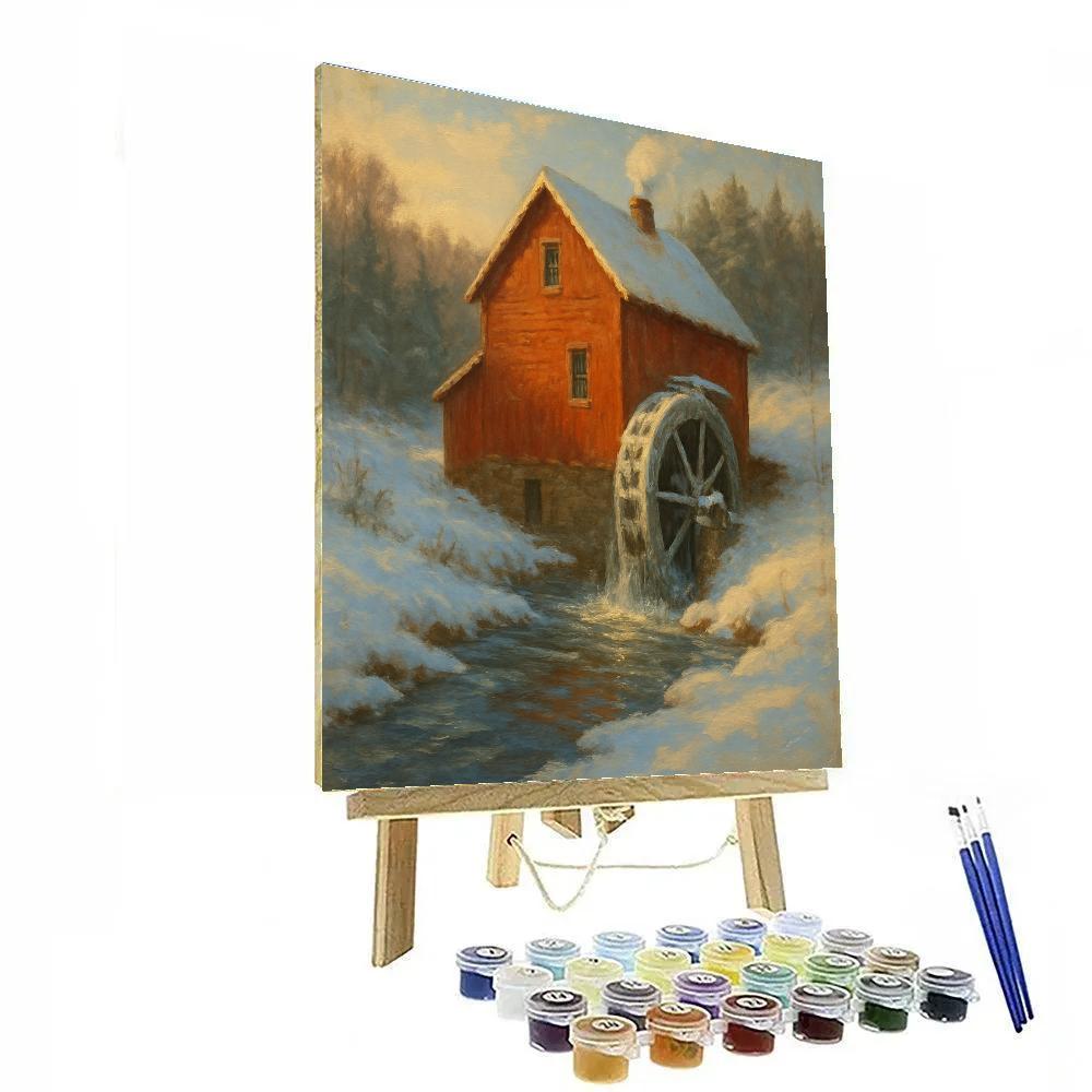 Crystal Morning At The Red Mill Painting by numbers kit