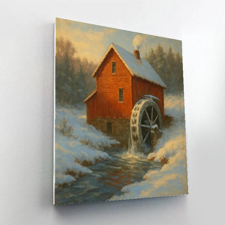 Crystal Morning At The Red Mill Painting by numbers kit