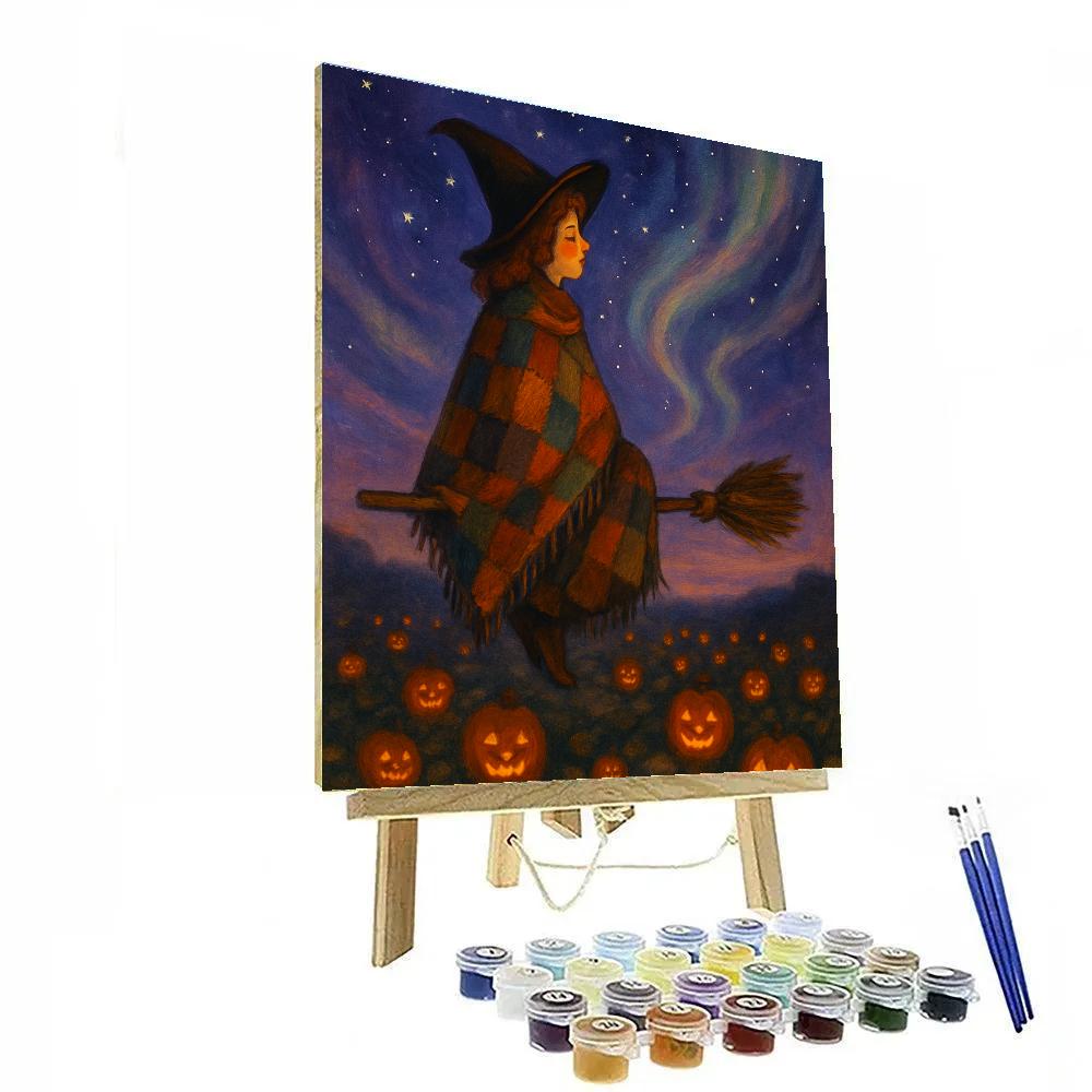 Harvest Broomstick Stargazer paint by number