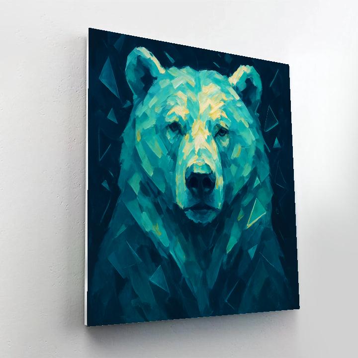 Glacier Bear Prism Strength paint by numbers