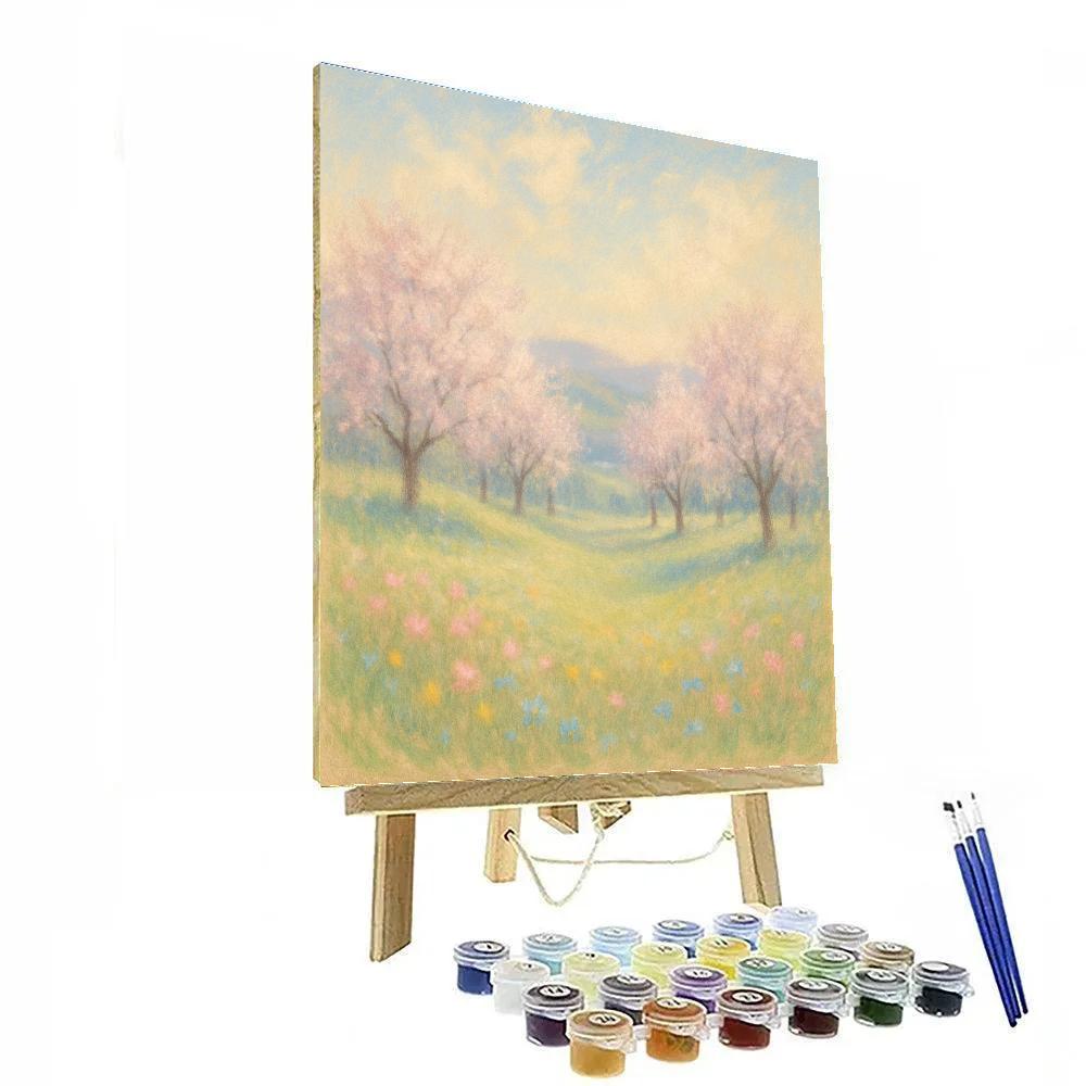 Spring Orchard Picnic Meadow Numbered painting kits