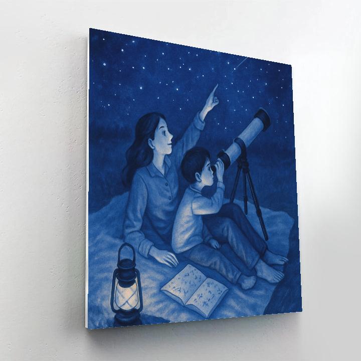 Backyard Astronomy With Mom paint by numbers