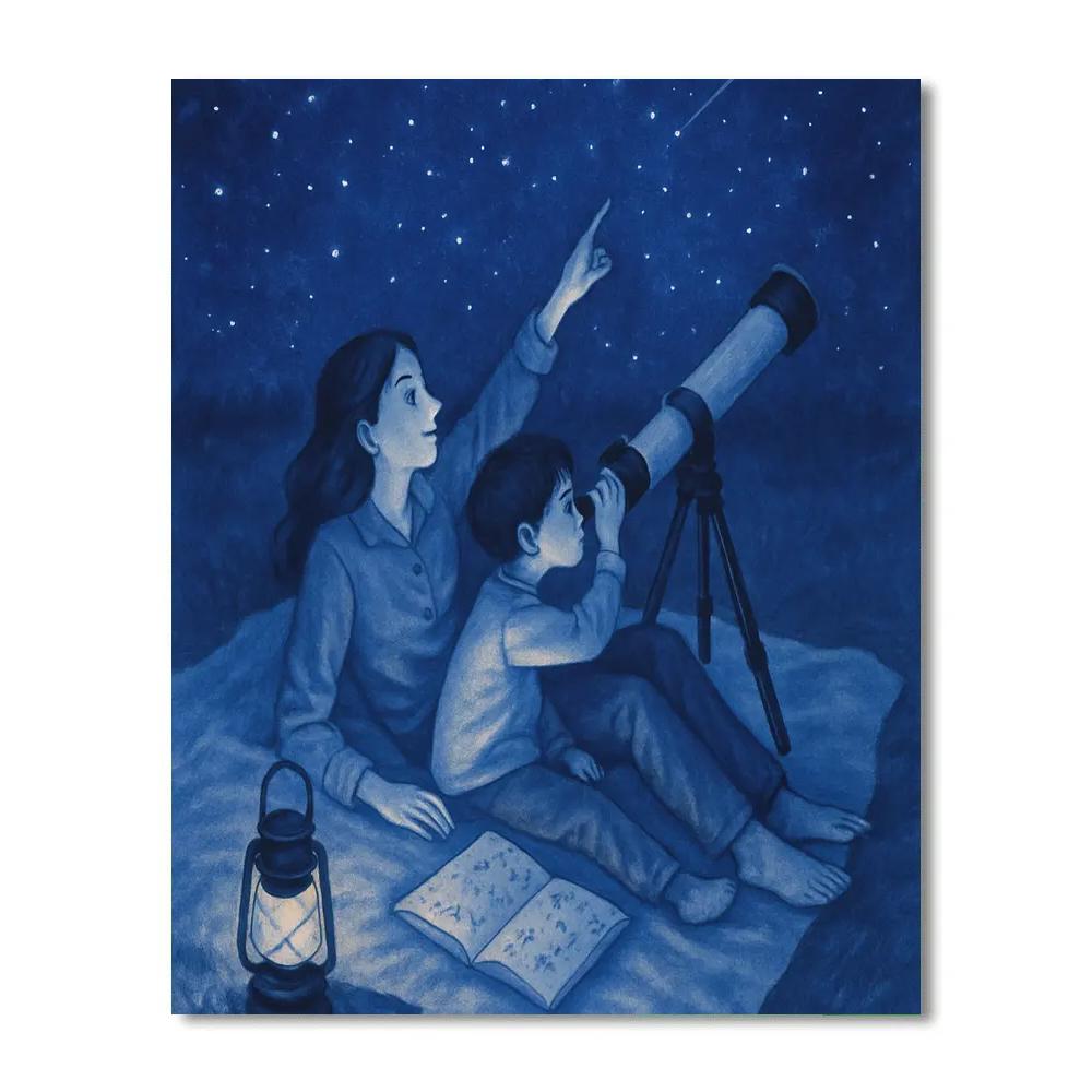 Backyard Astronomy With Mom paint by numbers