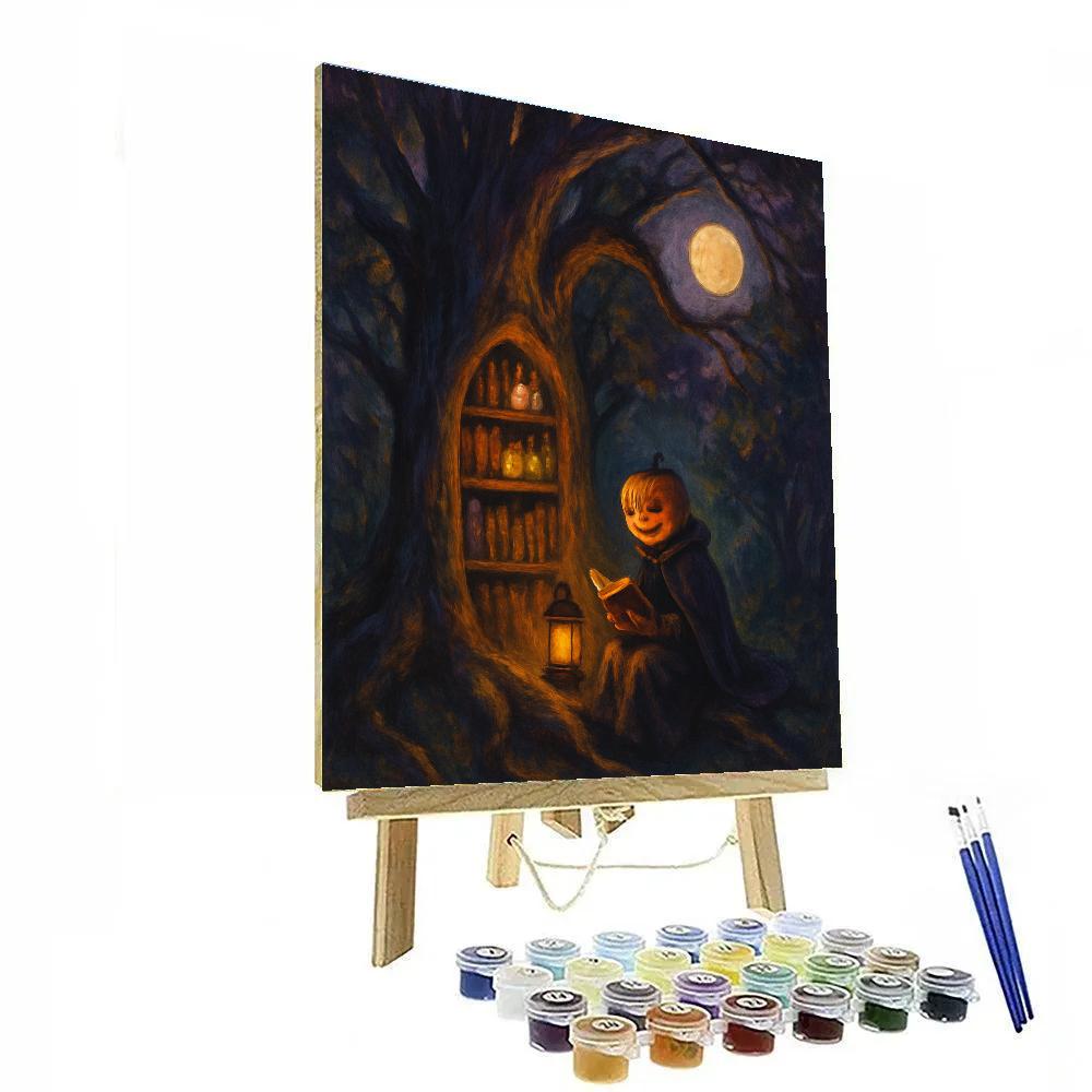 Midnight Library Of Spells DIY paint by numbers