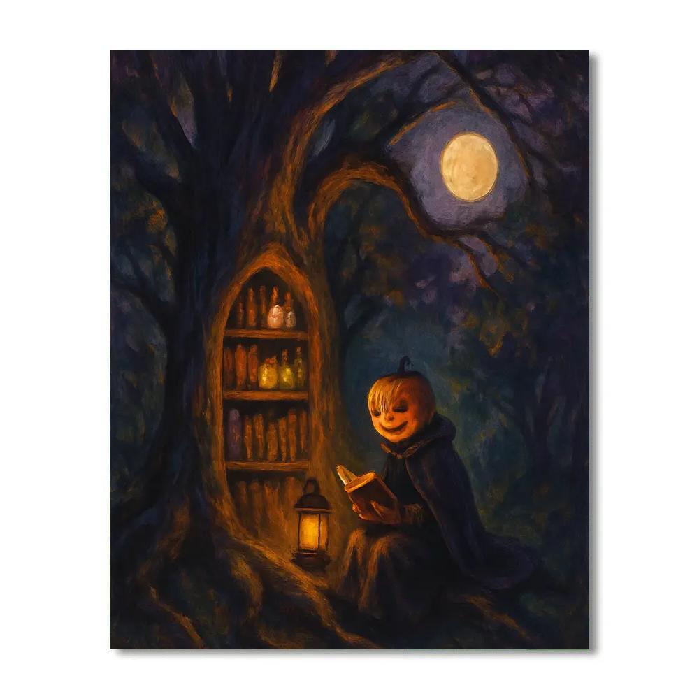 Midnight Library Of Spells DIY paint by numbers