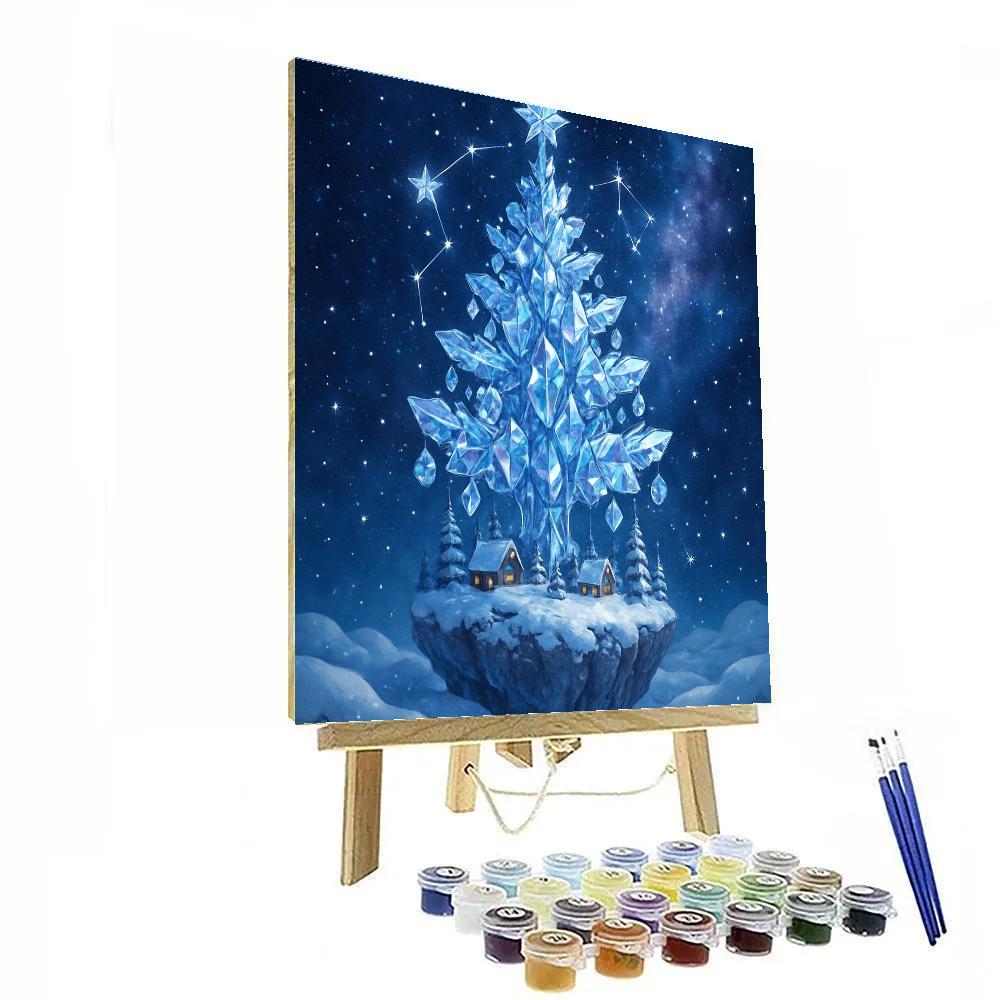 Crystal Constellation Christmas Tree paint by color