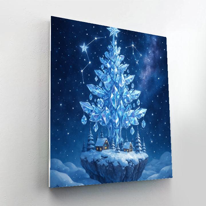 Crystal Constellation Christmas Tree paint by color