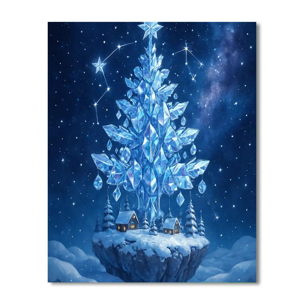 Crystal Constellation Christmas Tree paint by color