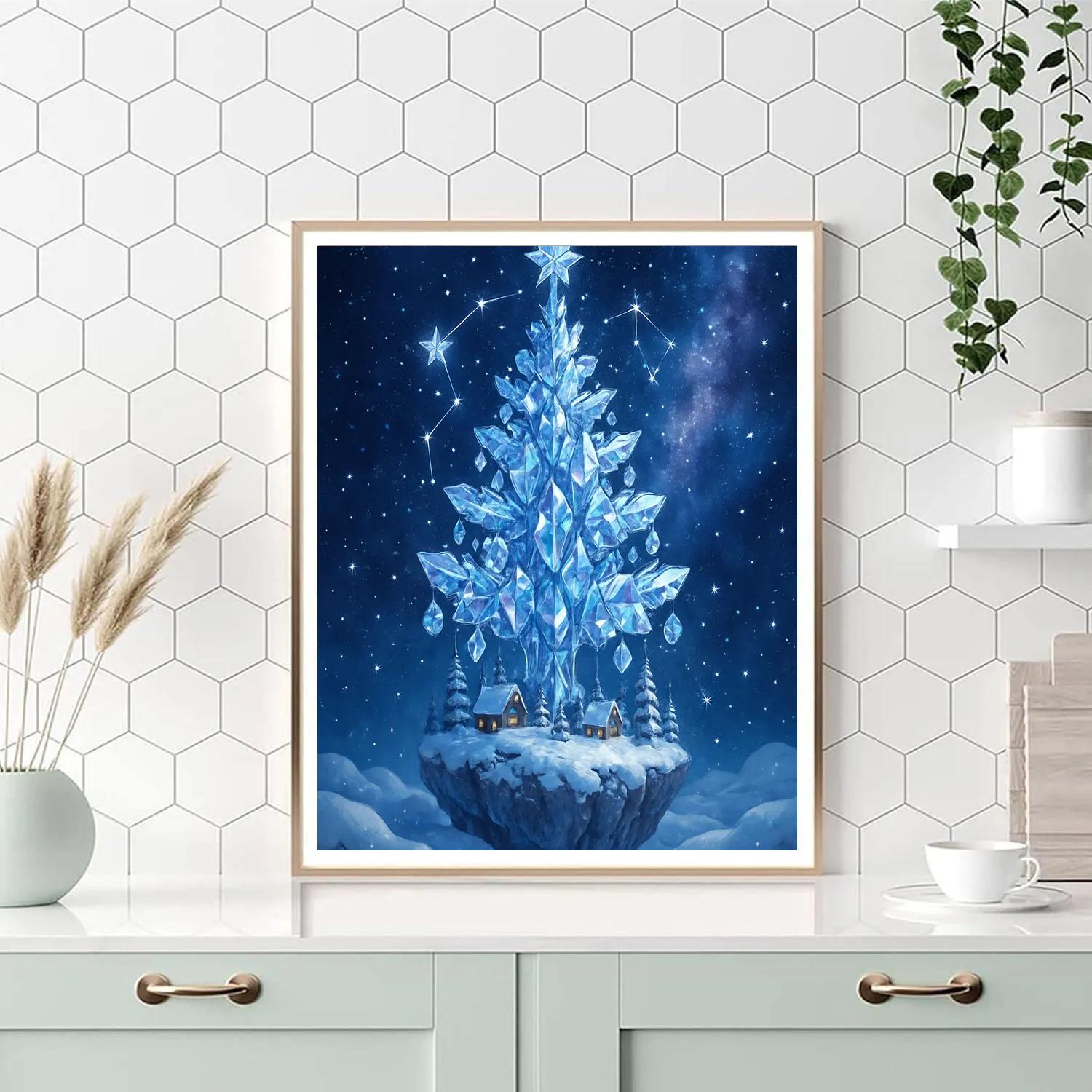 Crystal Constellation Christmas Tree paint by color