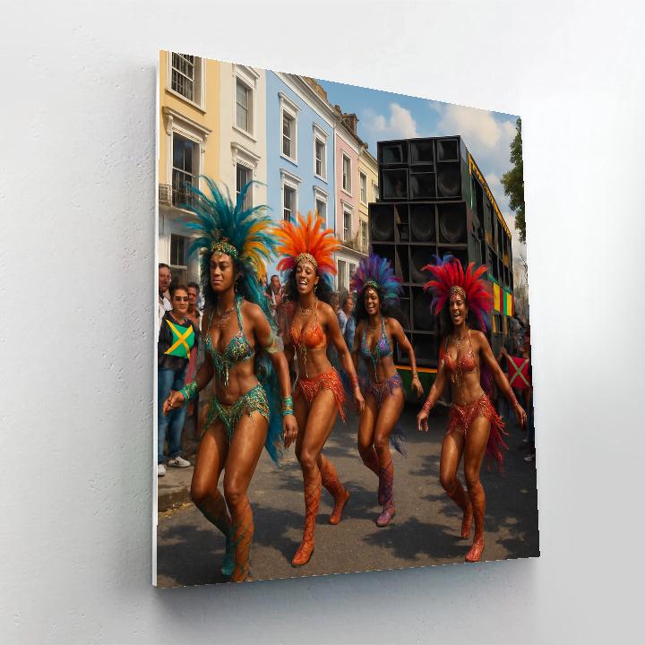 Notting Hill Carnival Street Sound System DIY paint by numbers