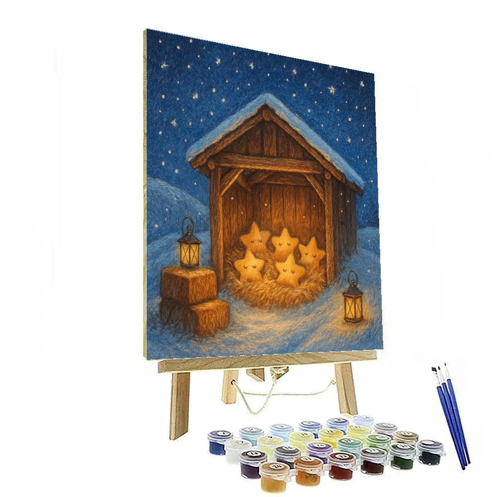 Snowy Star Nursery Stable painting number kit