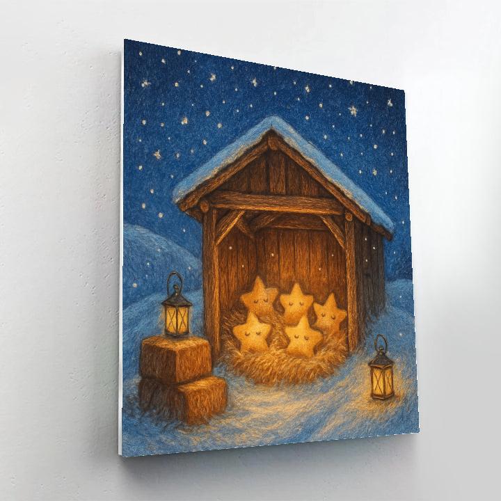 Snowy Star Nursery Stable painting number kit