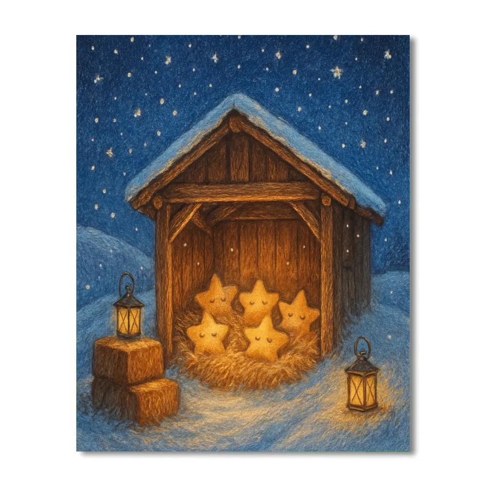 Snowy Star Nursery Stable painting number kit