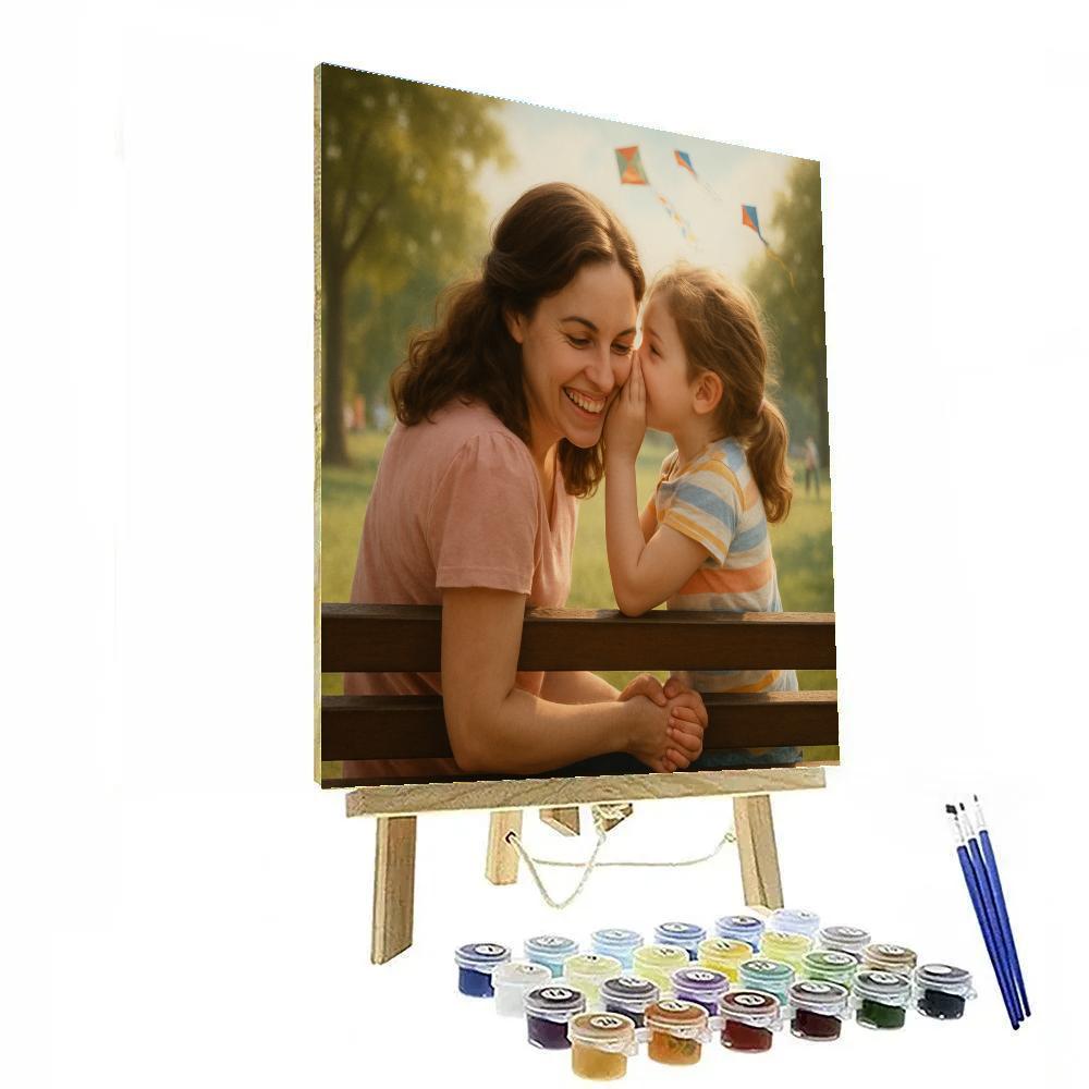 Park Bench Secret Sharing Numbered painting kits