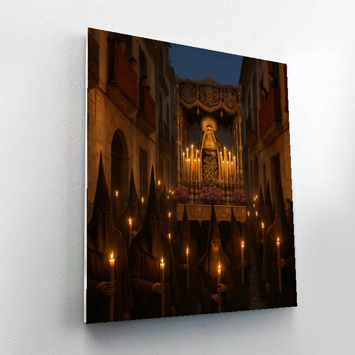 Seville Semana Santa Procession At Twilight Paint by numbers kits
