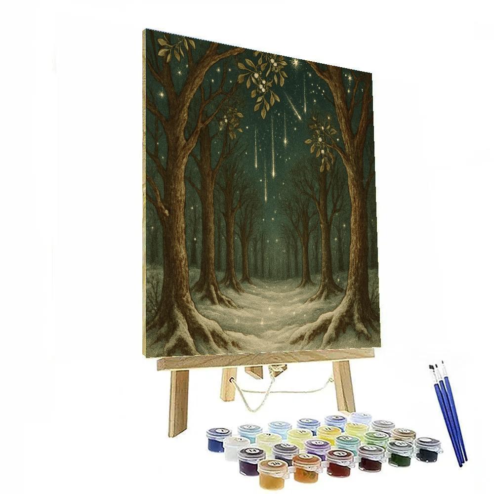 Meteor Shower Mistletoe Grove DIY paint by numbers