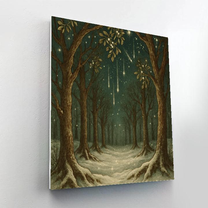Meteor Shower Mistletoe Grove DIY paint by numbers