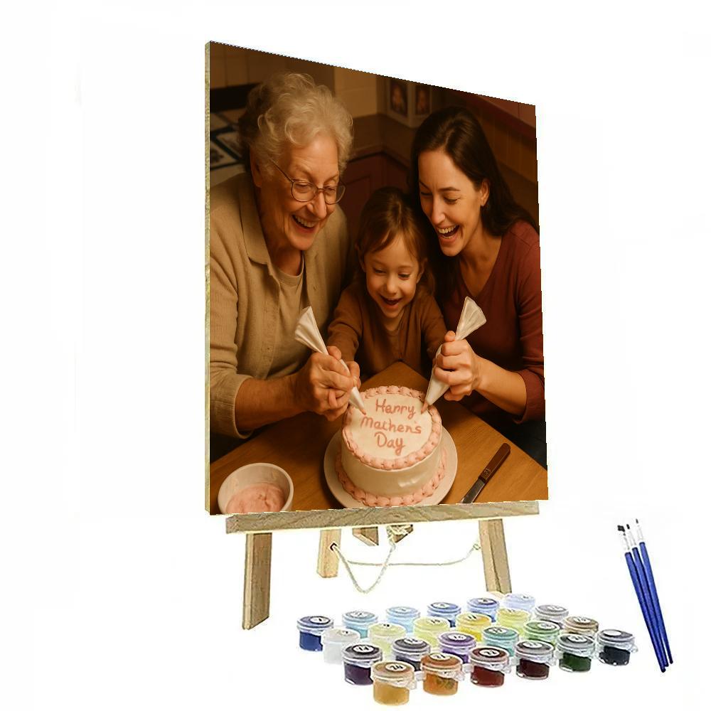 Generations Around The Kitchen Table paint by number