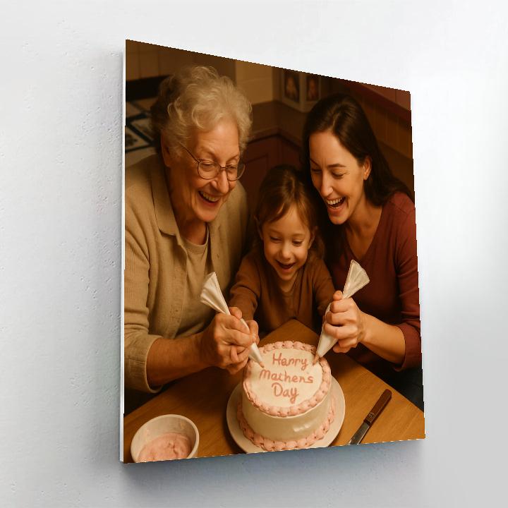 Generations Around The Kitchen Table paint by number