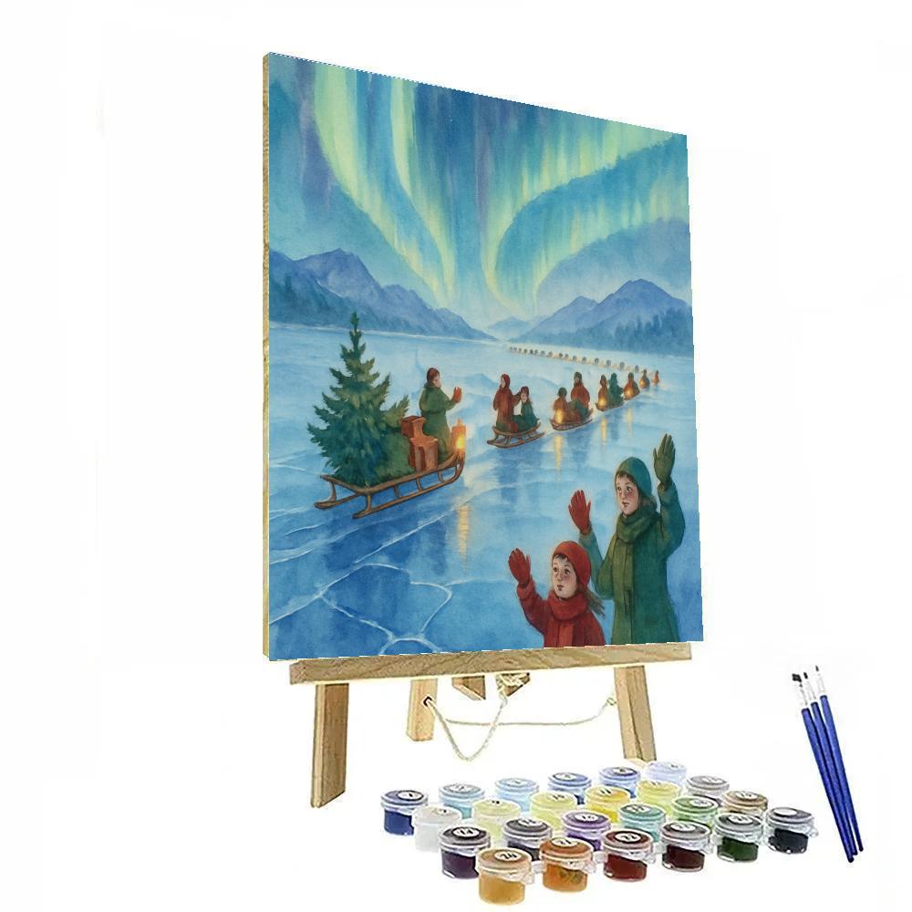 Aurora Lantern Sled Parade paint by color