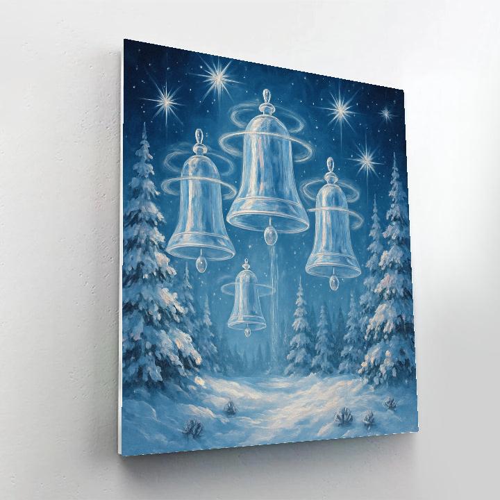 Crystal Bell Choir In The Snow paint by numbers