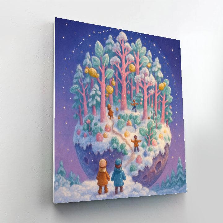 Twilight Candy Forest On A Meteor DIY paint by numbers