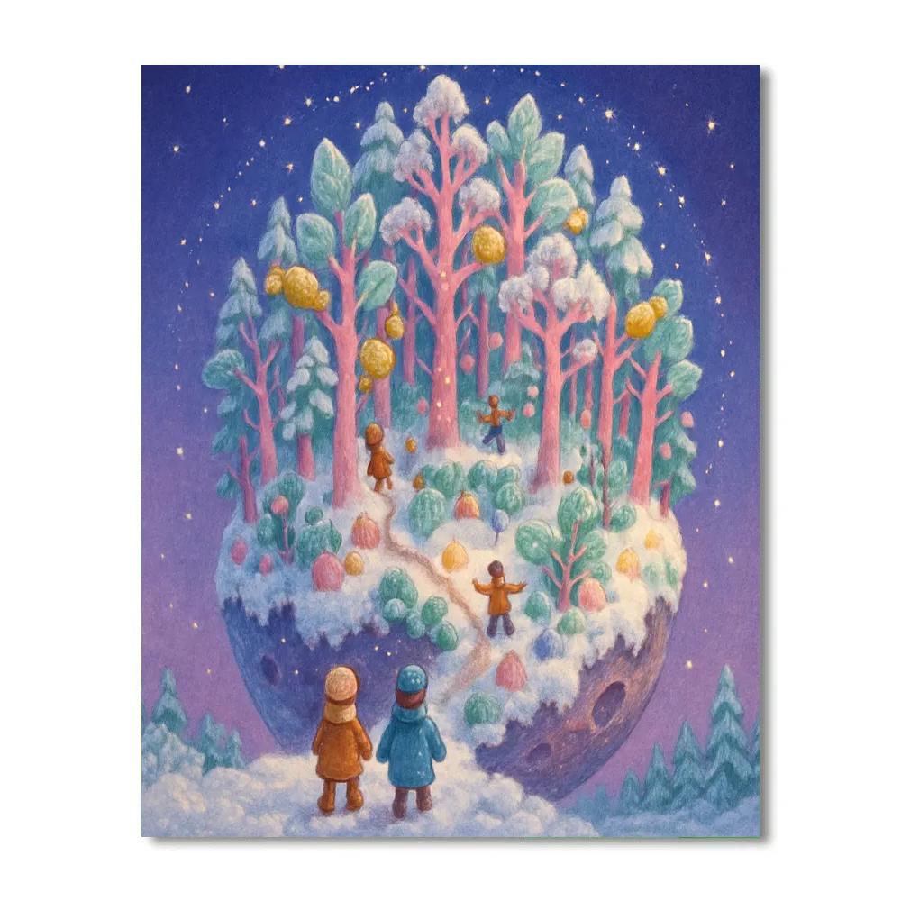 Twilight Candy Forest On A Meteor DIY paint by numbers