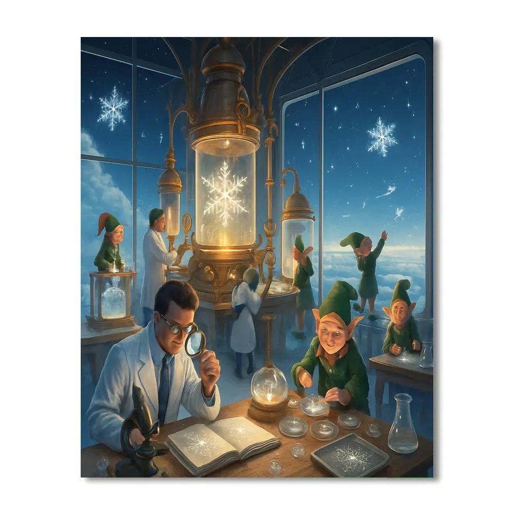 Stellar Snowflake Laboratory painting number kit