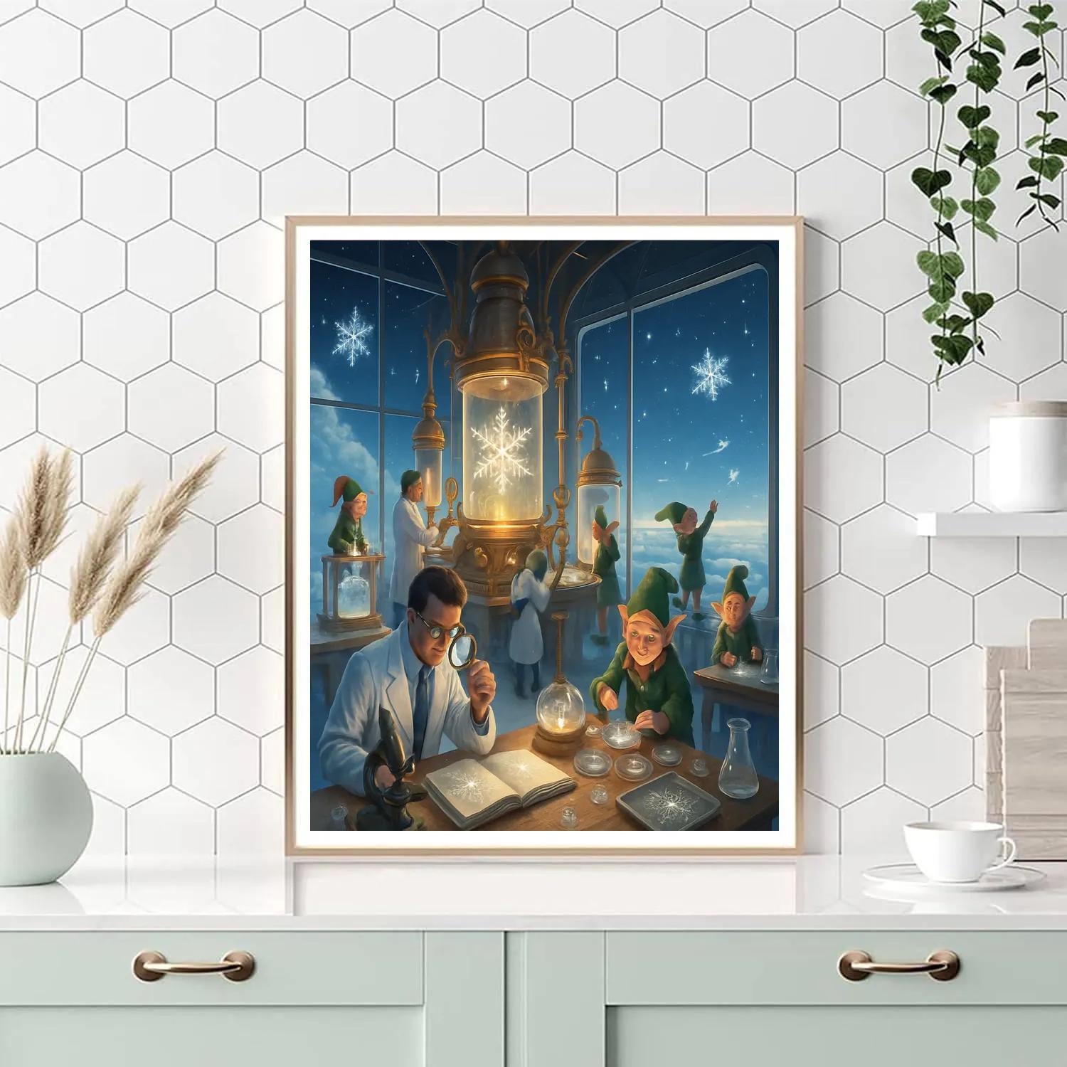 Stellar Snowflake Laboratory painting number kit