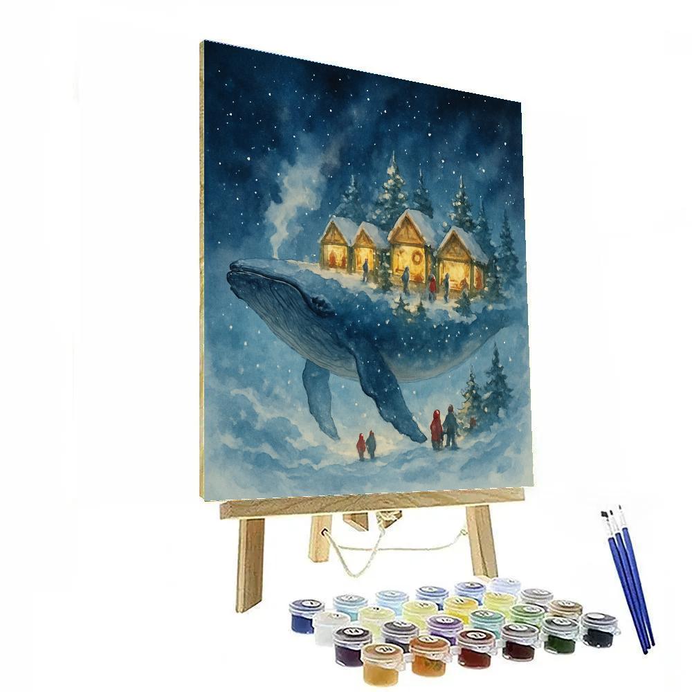 Holiday Market On The Back Of A Whale paint by numbers
