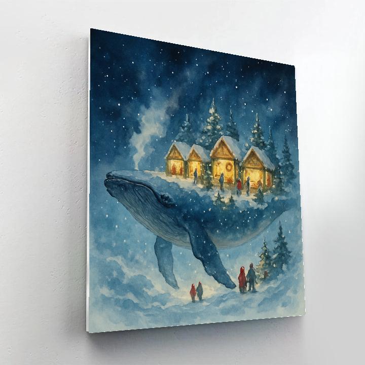 Holiday Market On The Back Of A Whale paint by numbers