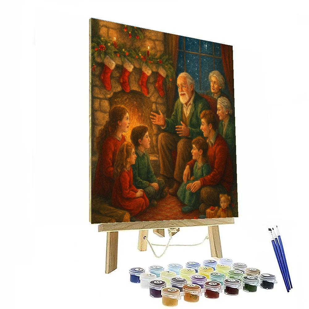 Starry Hearthside Storytime paint by number