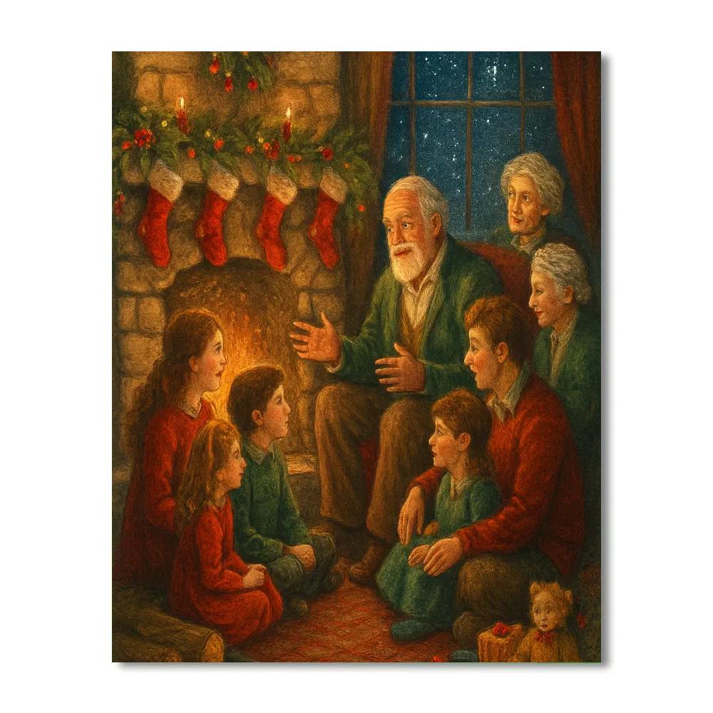 Starry Hearthside Storytime paint by number