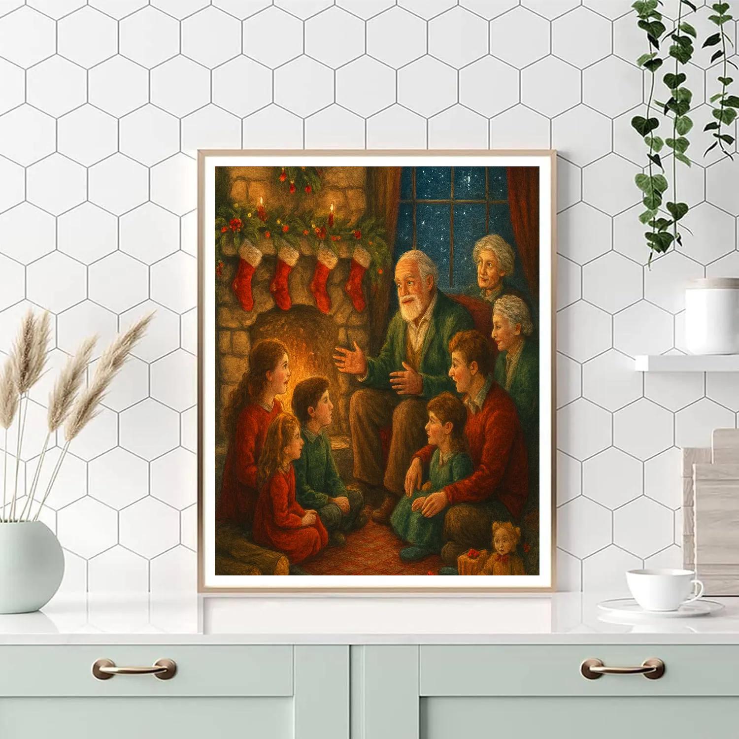 Starry Hearthside Storytime paint by number