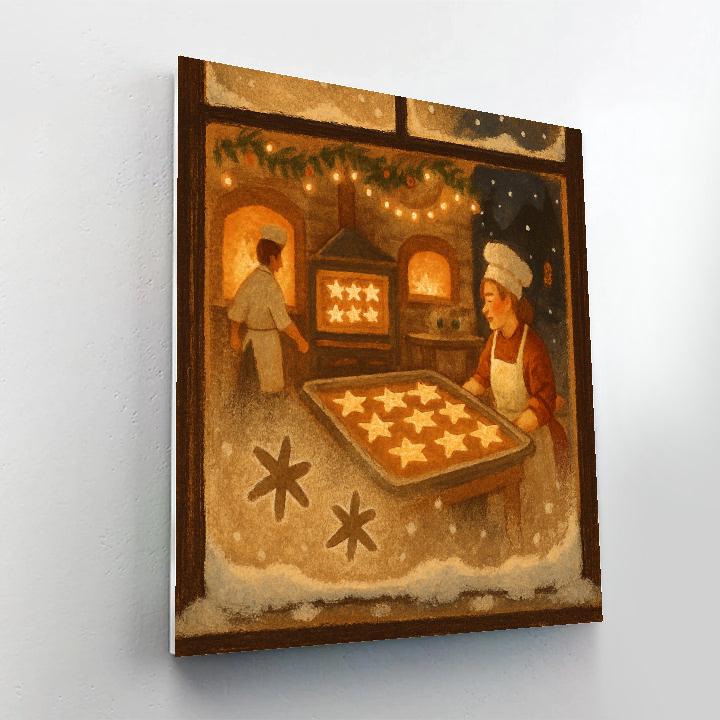 Celestial Cookie Bakery Window paint by color