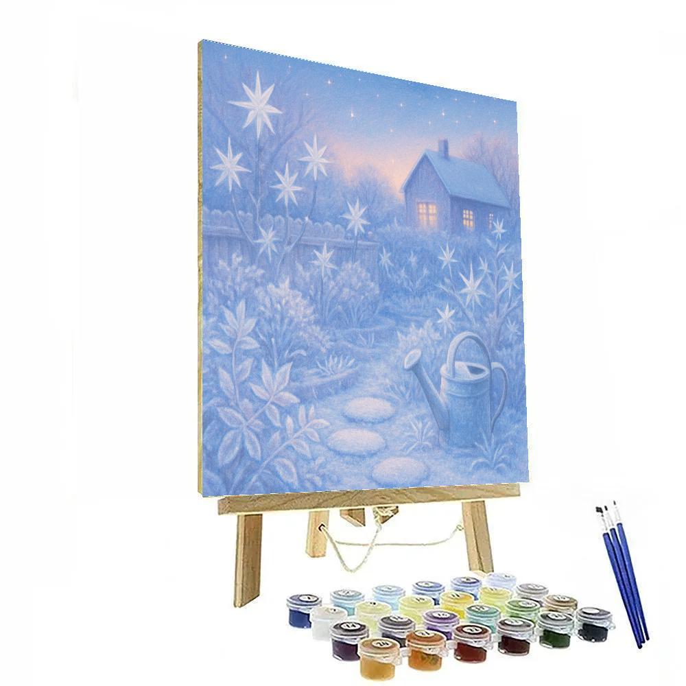 Frost Garden Of Crystal Stars painting number kit